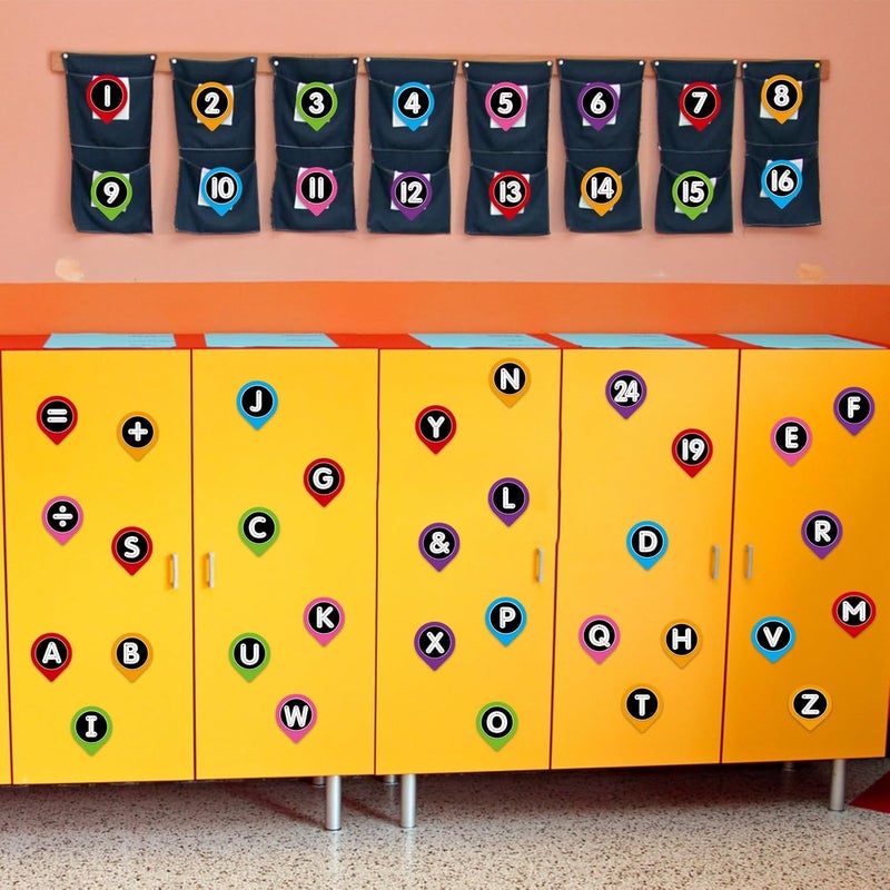 FLYAB Line Up Spots for Classroom Floor - 60 Pcs Number Wall Stickers Decals Colored Removable Eduacational Letters Stickers for Kids Bedroom Preschool Reading Corner Decorations - Image 5